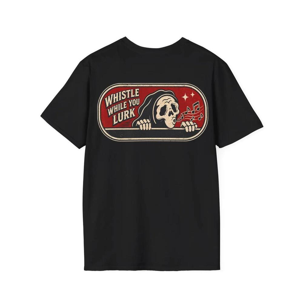 Lurking Grim Reaper Dark Art T-Shirt Gothic Skull Death
